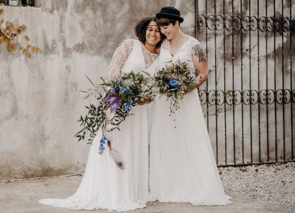 Brautkleidkauf Hochzeitskleid Hochzeitsmode Bräute Hochzeitspaar queer