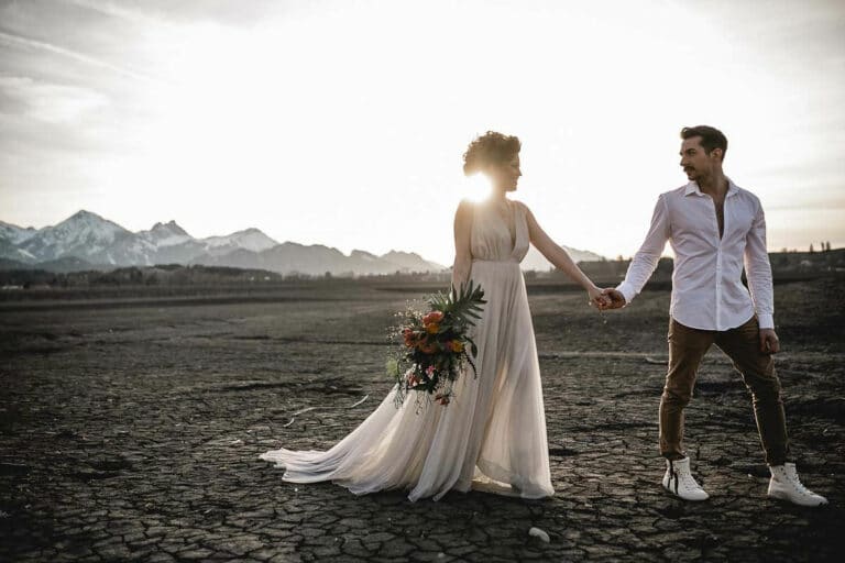 Hochzeit in der Wüste Brautpaar Hochzeitsplanung