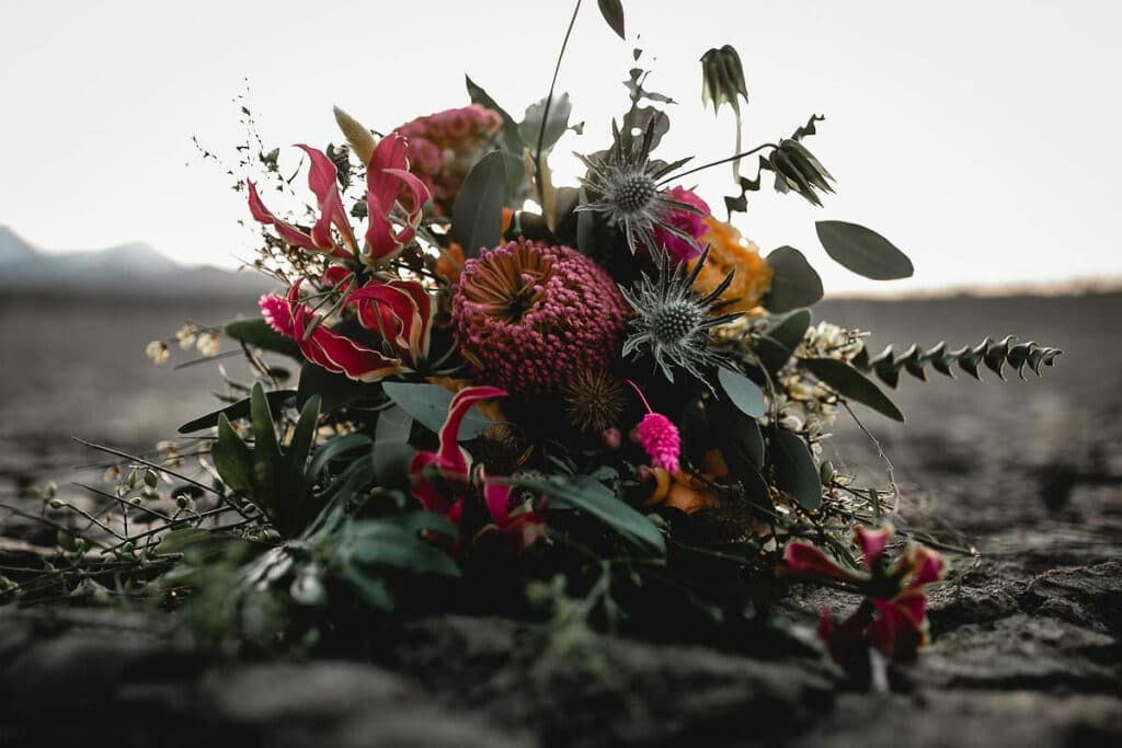 Hochzeit in der Wüste Hochzeitsplaner München Brautstrauß