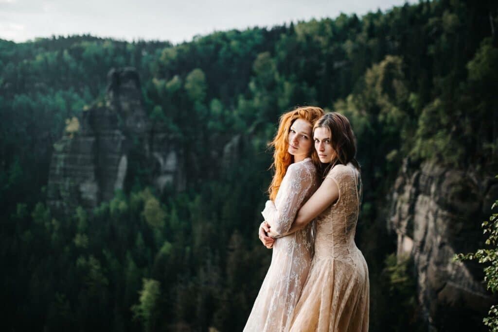 Gay-Hochzeit Hochzeitspaar lesbisch Heiraten hochzeitsplaner